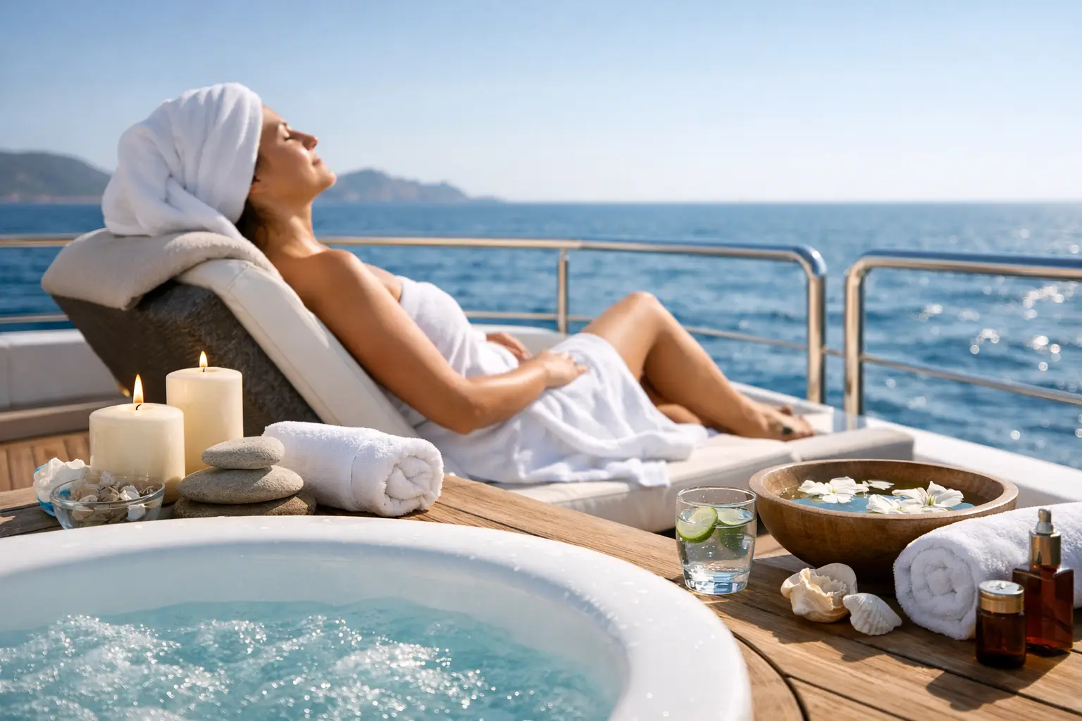 Yacht Wellness: Ocean Air, Thalassotherapy, Stress Relief