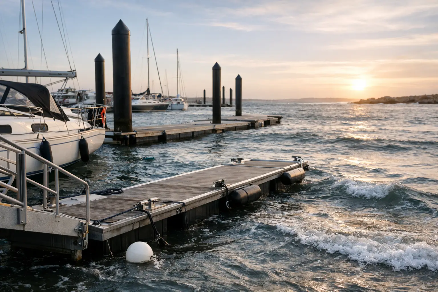 Atlantic Tide Rhythms, Tidal Range and Pontoon Mooring
