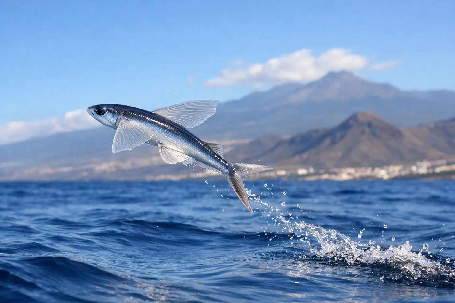 Flying Fish and Exocoetidae Mechanics in Tenerife