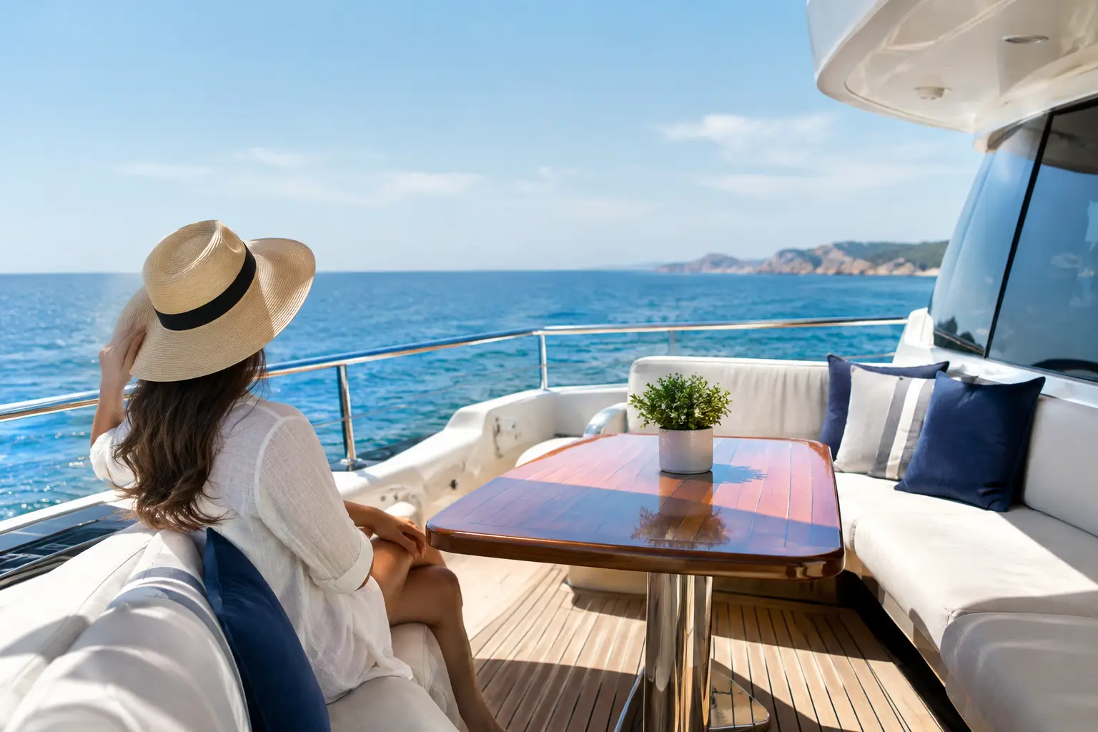 How to choose the best place to sit on a yacht in Tenerife